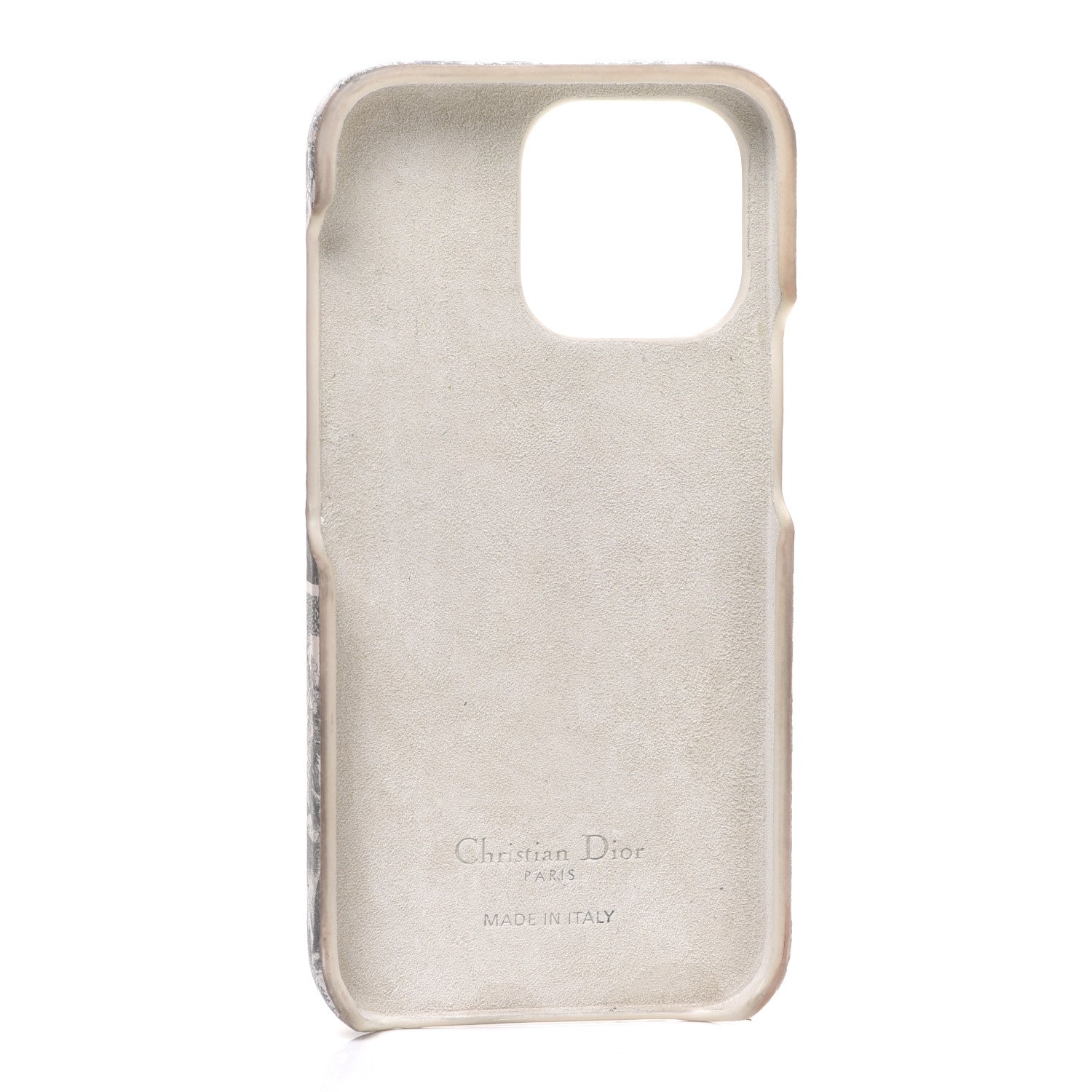 Christian Dior Calfskin Toile De Jouy iPhone 13 Pro Case Grey 3 of 5