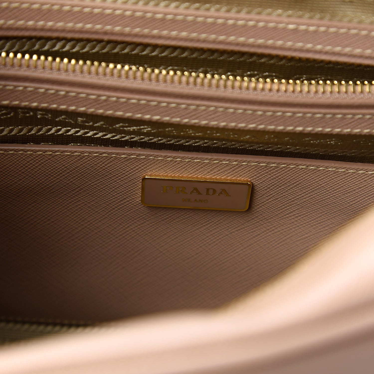 Prada Saffiano Lux Bauletto Cammeo 8 of 10