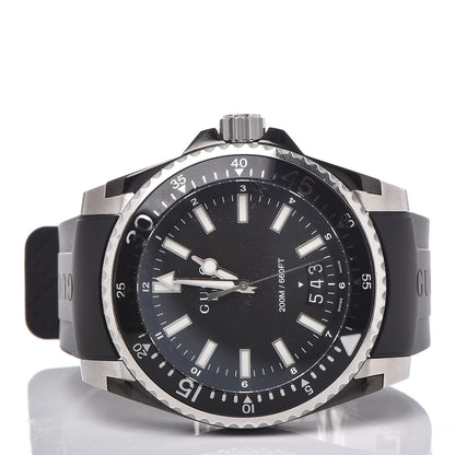 Gucci Stainless Steel Rubber 45mm Dive Quartz Watch Black 3 of 7