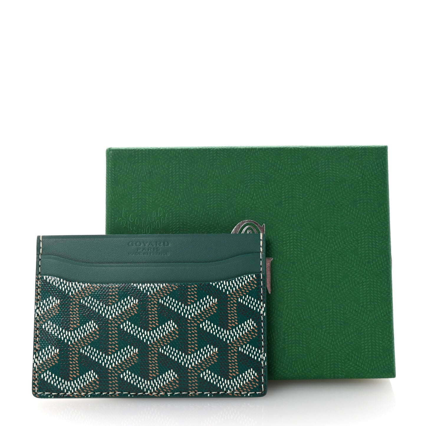 Goyardine Saint Sulpice Card Holder Green