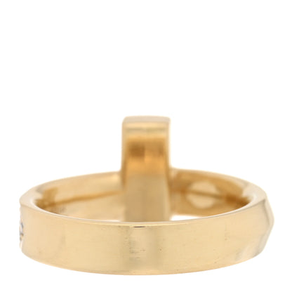 Tiffany 18K Yellow Gold Diamond T T1 Wide Ring 51 5.75 3 of 4