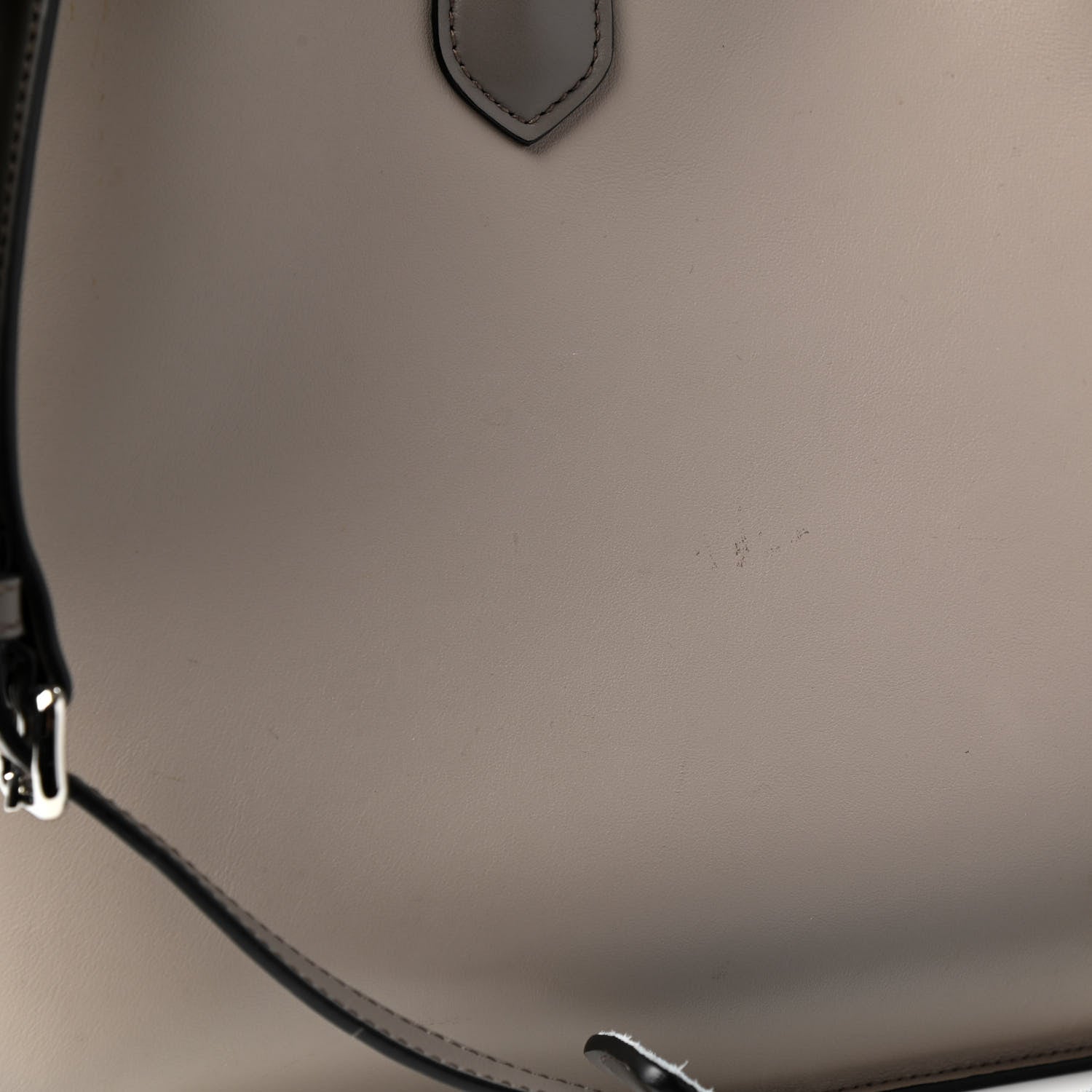 Prada City Calfskin Large Etiquette Tote Light Grey 12 of 14