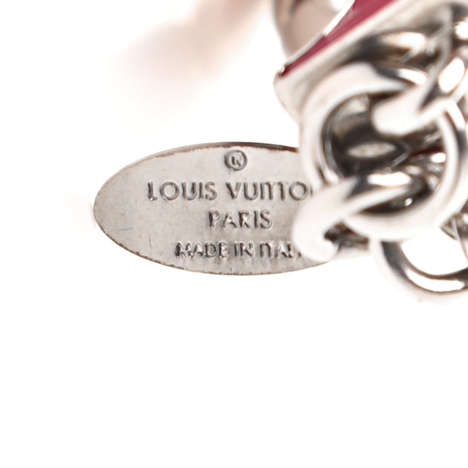 Louis Vuitton Fleur d Epi Bag Charm Fuchsia 3 of 4
