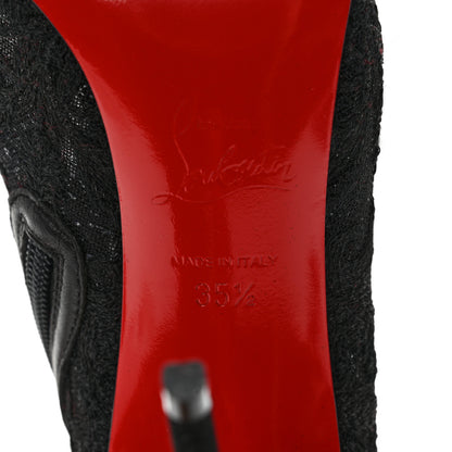 Christian Louboutin Lace Gipsybootie 100 Ankle Boots 35.5 Black 6 of 8