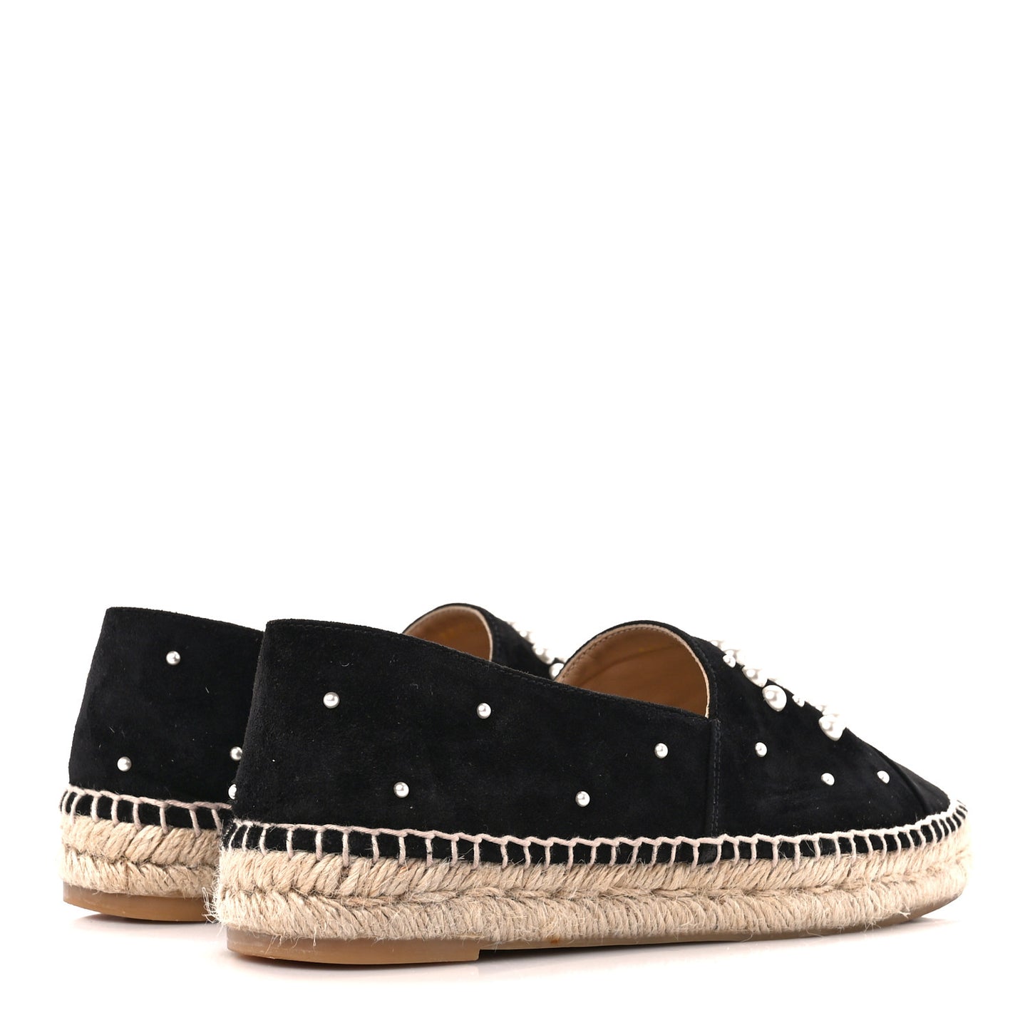Suede Pearl CC Espadrilles 40 Black