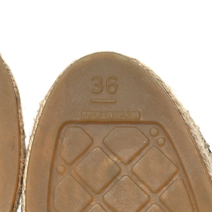 Chanel Mesh Grosgrain CC Espadrilles 36 Black 7 of 9