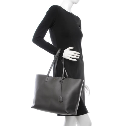 Saint Laurent Calfskin Large Shopping Tote Dark Grey 2 of 15