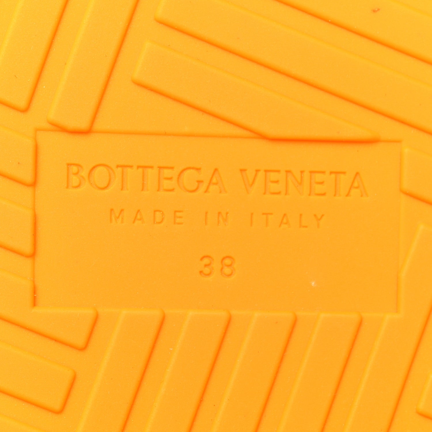 Bottega Veneta Rubber The Slider Sandals 38 Tangerine 7 of 7
