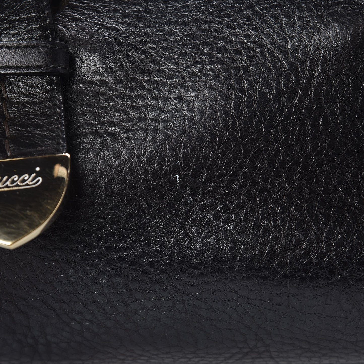 Calfskin Guccissima Signoria Bowler Bag Black