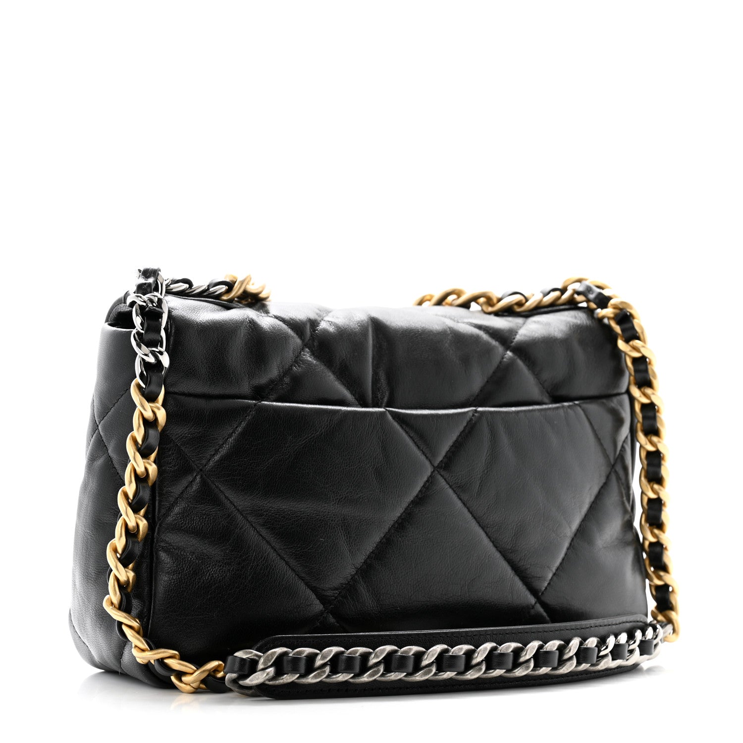 Chanel Lambskin Quilted Medium Chanel 19 Flap Black 3 of 10