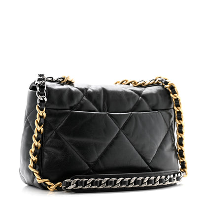Chanel Lambskin Quilted Medium Chanel 19 Flap Black 3 of 10