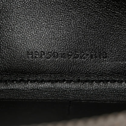 Saint Laurent Calfskin Matelasse Chevron Monogram Zip Around Wallet Black 7 of 7