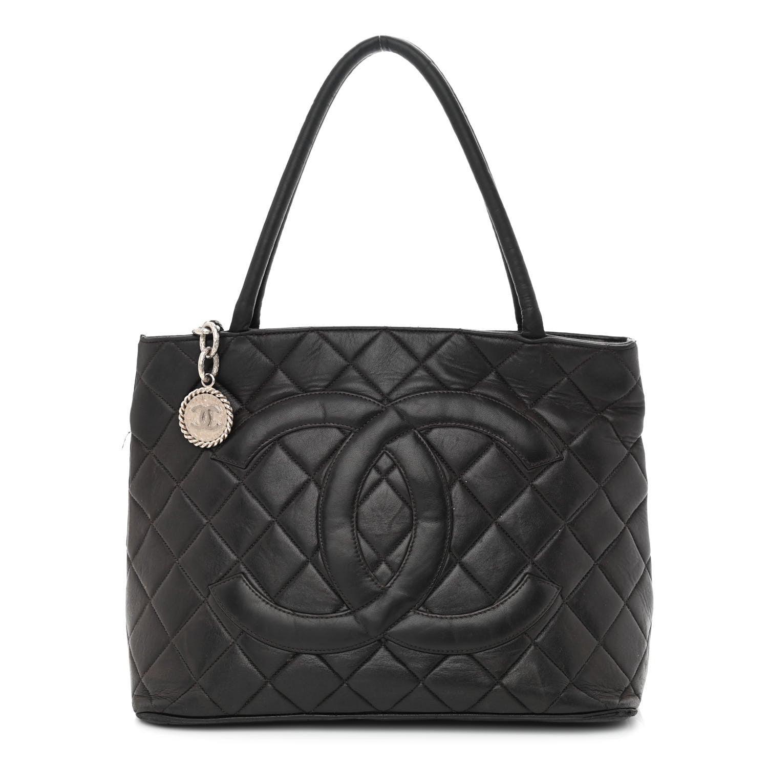Chanel Lambskin Quilted Medallion Tote Black 1 of 16