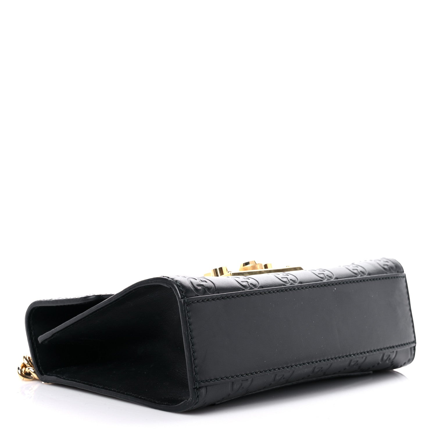 Gucci Guccissima Small Padlock Shoulder Bag Black 4 of 18