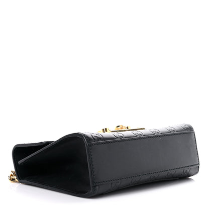 Gucci Guccissima Small Padlock Shoulder Bag Black 4 of 18