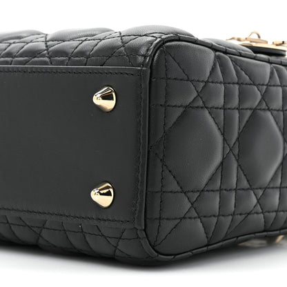 Christian Dior Lambskin Cannage Small Lucky Badges My Lady Dior Black 8 of 13