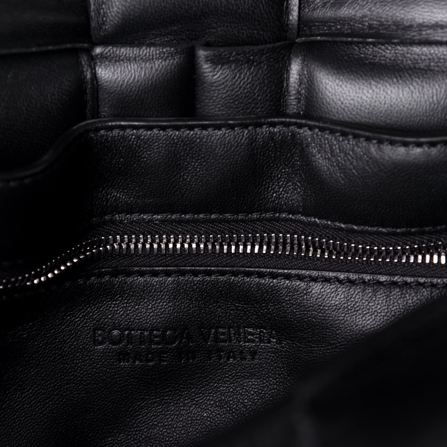 Bottega Veneta Lambskin Maxi Intreccio Padded Chain Cassette Crossbody Bag Black 7 of 9