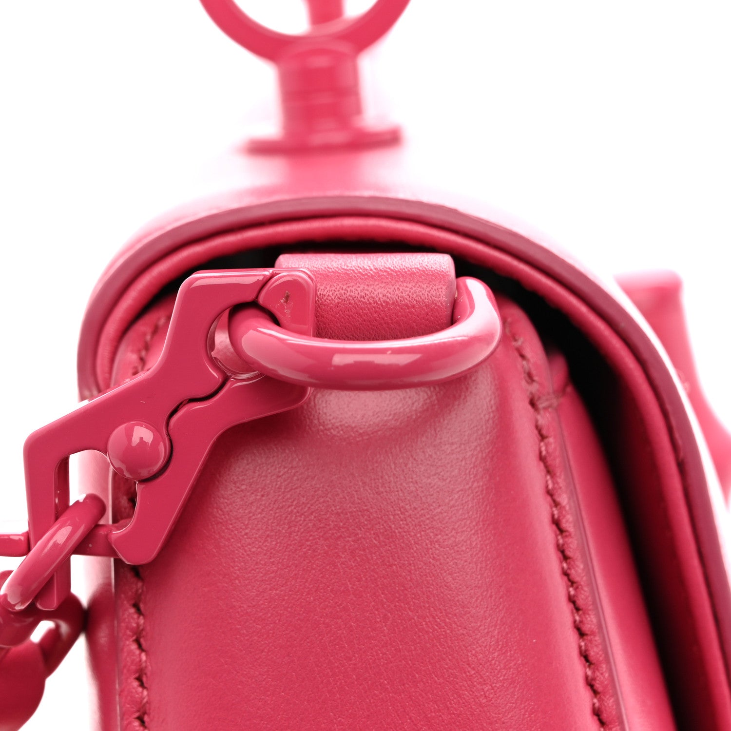 Gucci Calfskin Medium Bamboo Pink 12 of 13