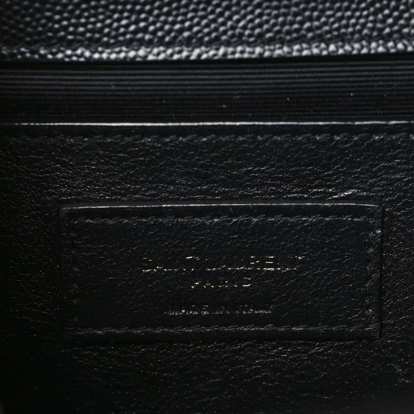 Grain De Poudre Textured Mixed Matelasse Triquilt Medium Monogram Monochrome Satchel Black