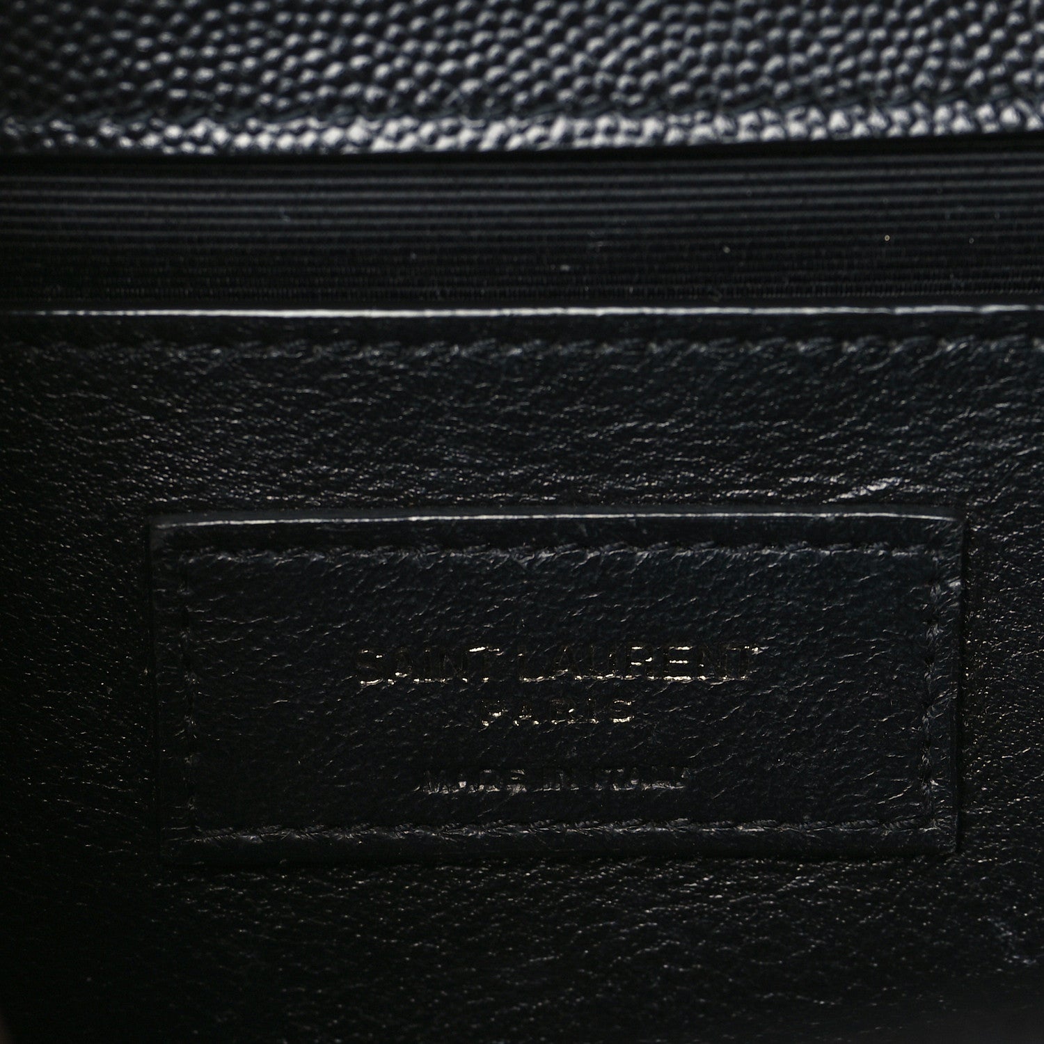 Saint Laurent Grain De Poudre Textured Mixed Matelasse Triquilt Medium Monogram Monochrome Satchel Black 5 of 8