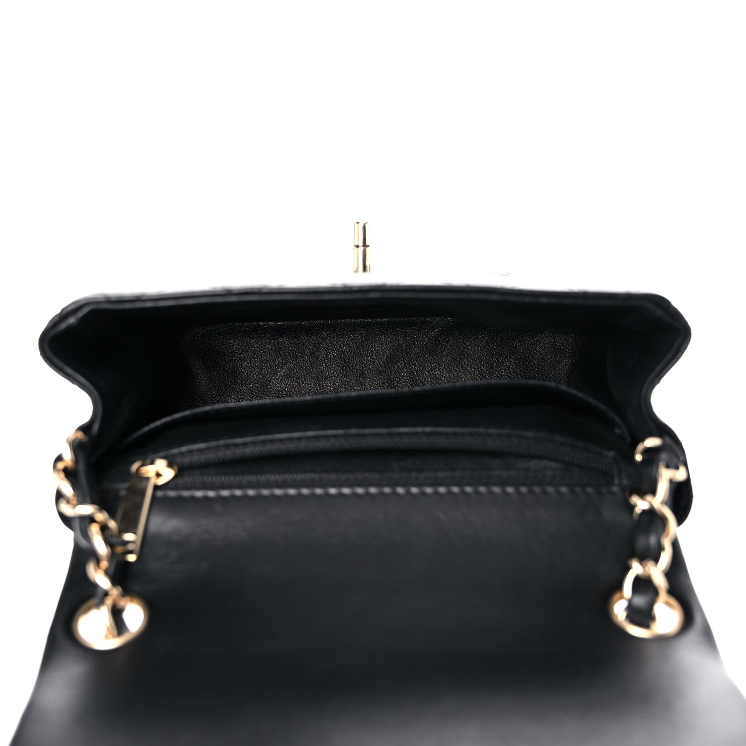 Chanel Lambskin Quilted Mini Square Flap Black 5 of 10