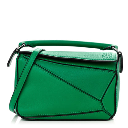 Loewe Calfskin Mini Puzzle Bag Jungle Green 1 of 10