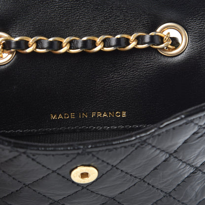Chanel Shiny Aged Calfskin Quilted Waist Belt Bag Black 6 of 8