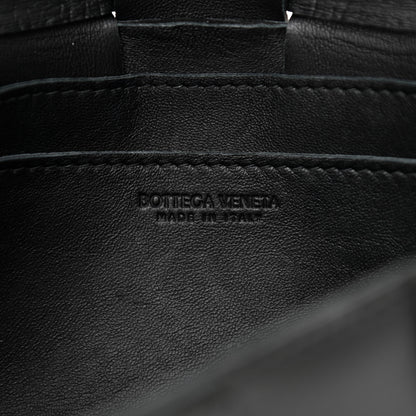 Bottega Veneta Lambskin Maxi Intrecciato Cassette Crossbody Bag Black 6 of 10