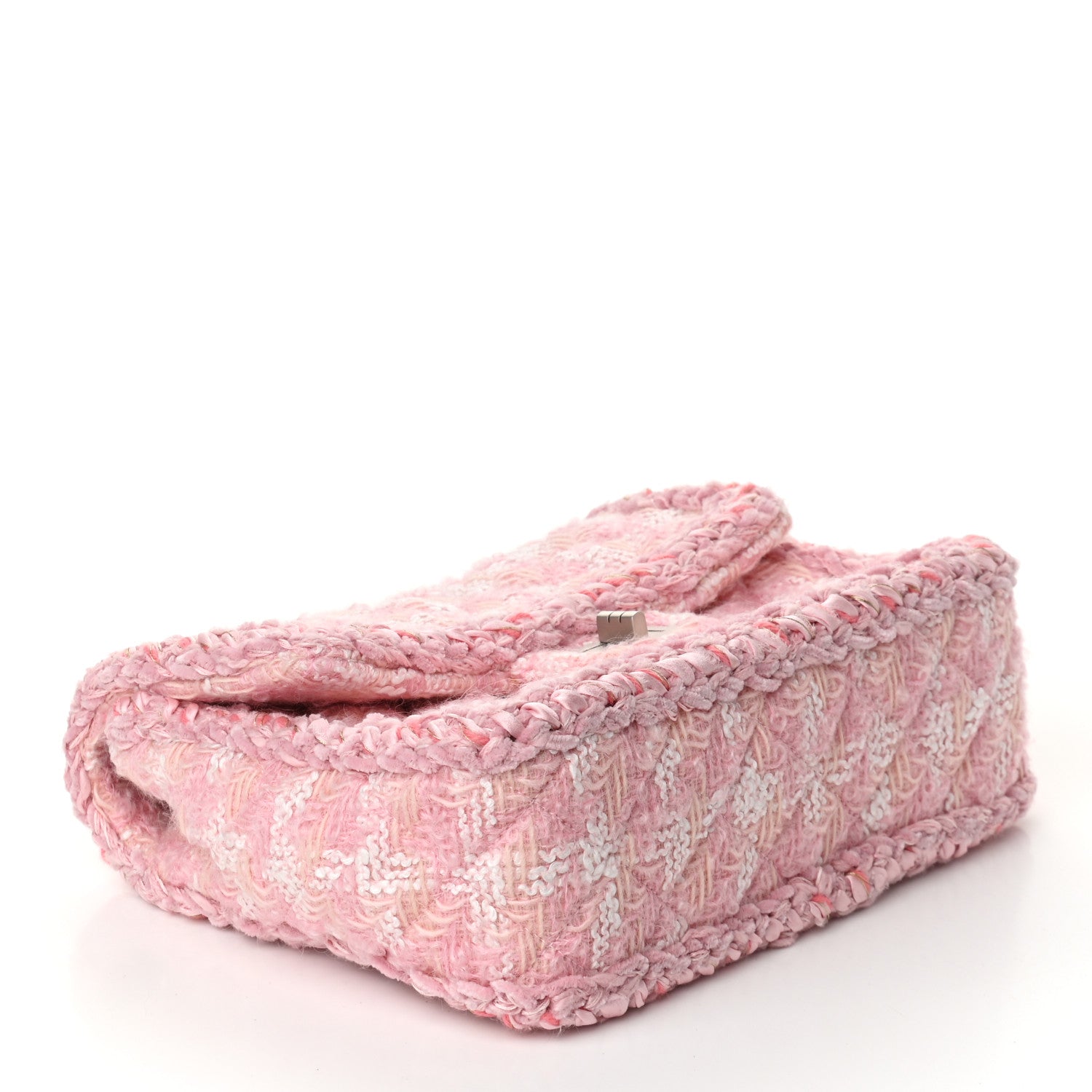 Chanel Tweed Braid Mini Reissue Square Flap Pink 3 of 8