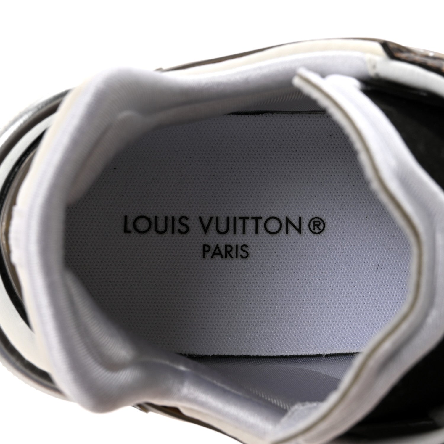 Louis Vuitton Monogram Calfskin Run 55 Sneakers 37 White 1797666