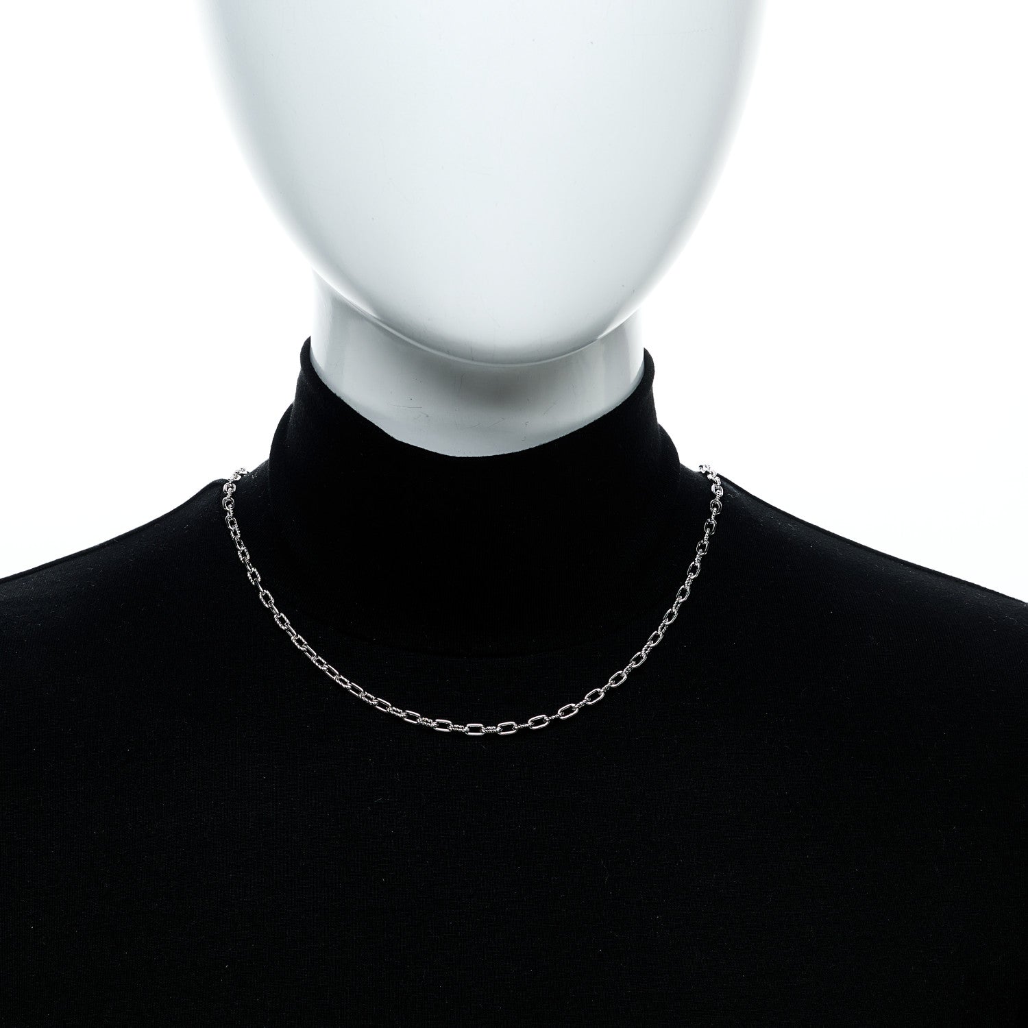 David Yurman Sterling Silver 3mm Madison Chain Necklace 2 of 5