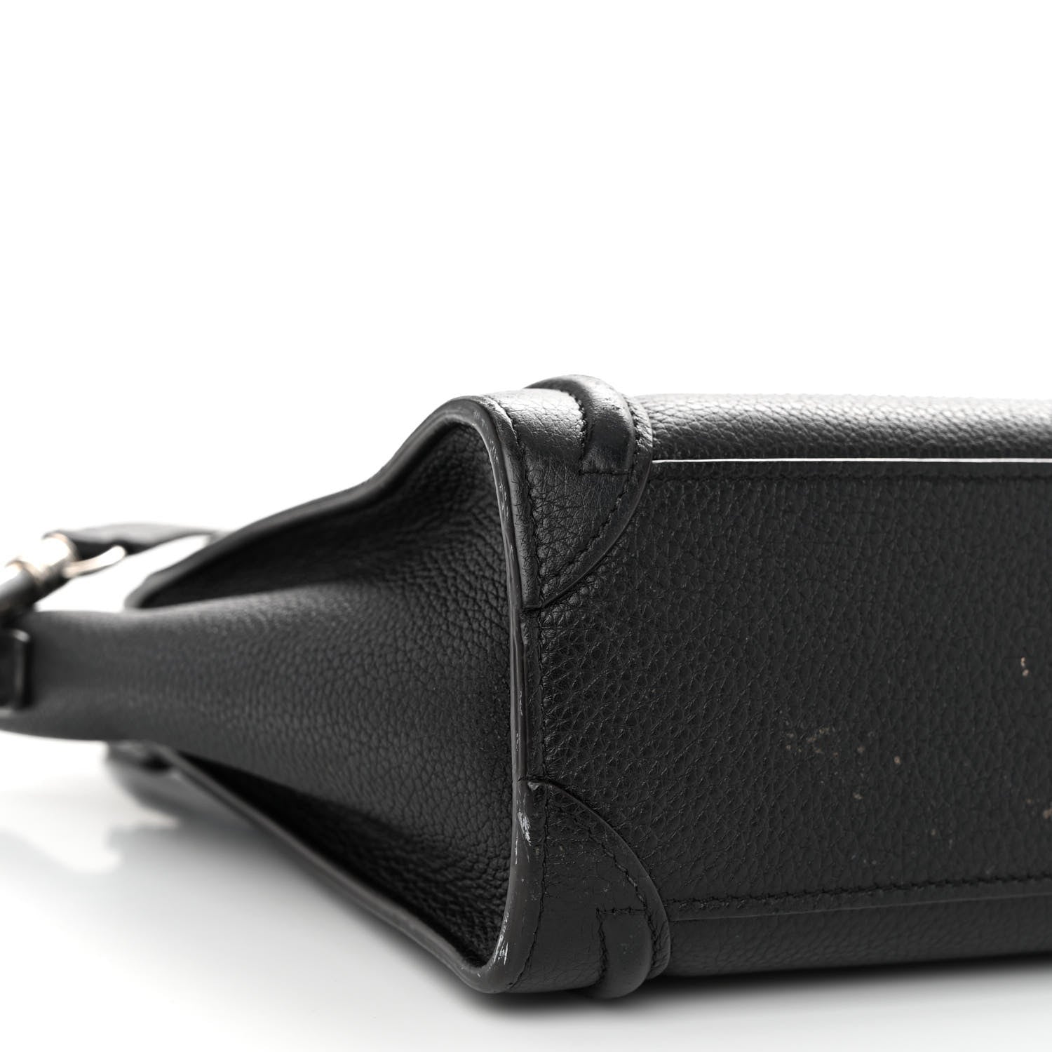 Celine Drummed Calfskin Nano Luggage Black 8 of 10