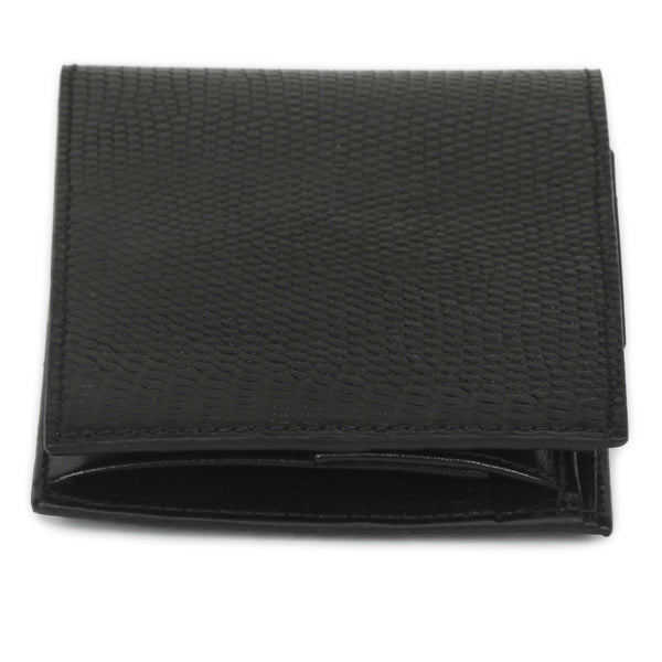 Lizard Mens Billfold Wallet Black