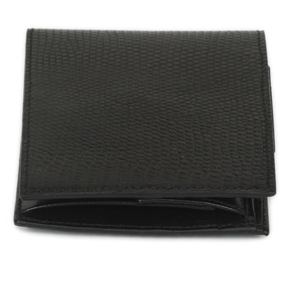 Prada Lizard Mens Billfold Wallet Black 4 of 11
