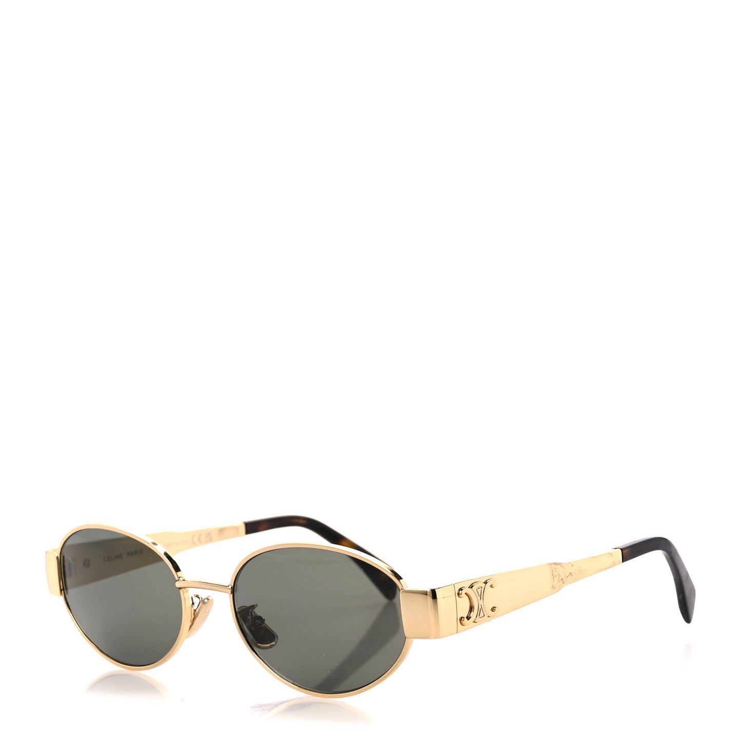 Metal Triomphe 01 Sunglasses CL40235U Gold Green