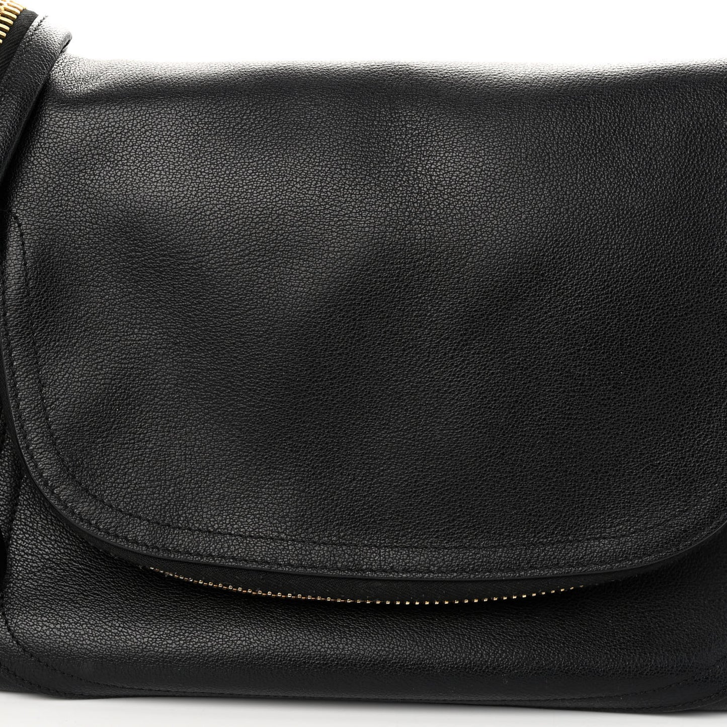 Calfskin Large Jennifer Crossbody Bag Black