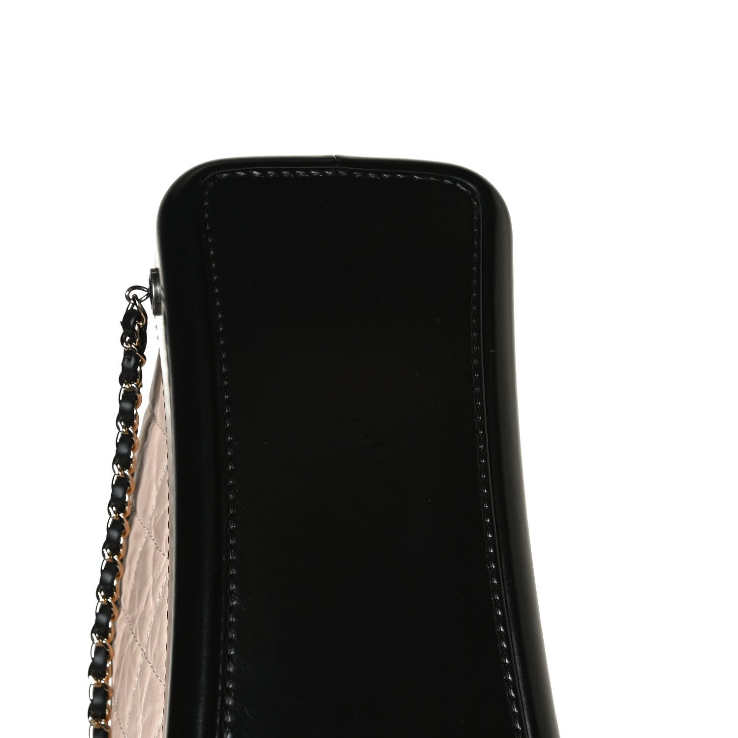 Chanel Aged Calfskin Quilted Gabrielle Backpack Beige Black 14 of 15