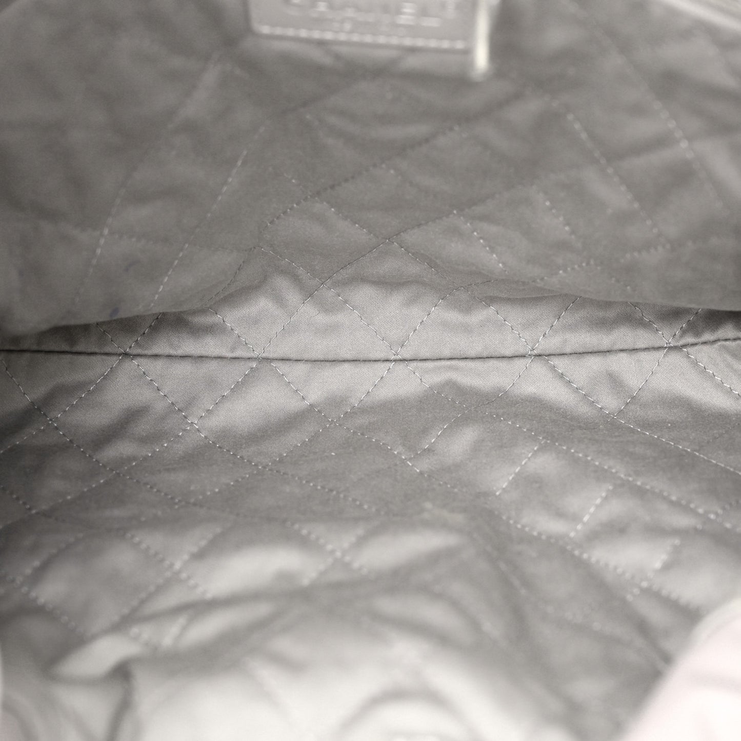 Shiny Calfskin Quilted Small Chanel 22 Grey