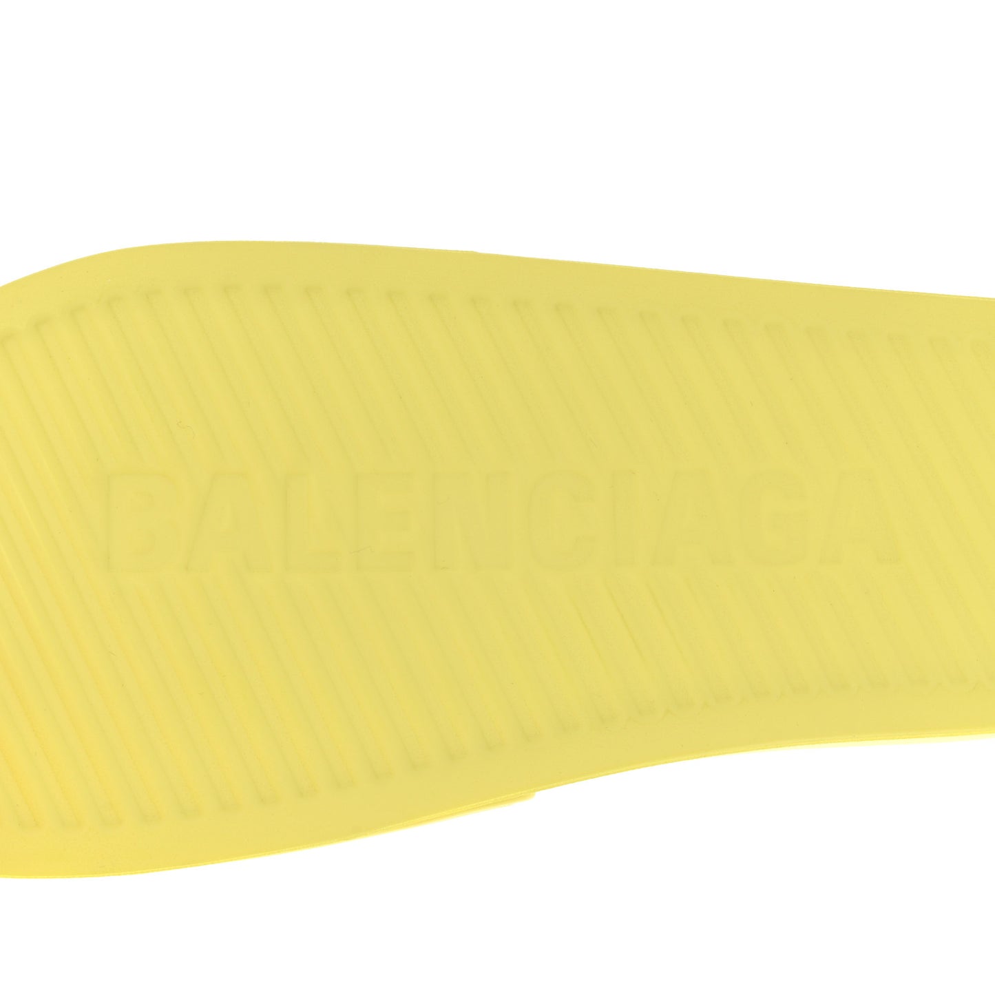 Smooth Rubber Logo Bi-Color Womens Pool Slide Sandals 38 Yellow Black