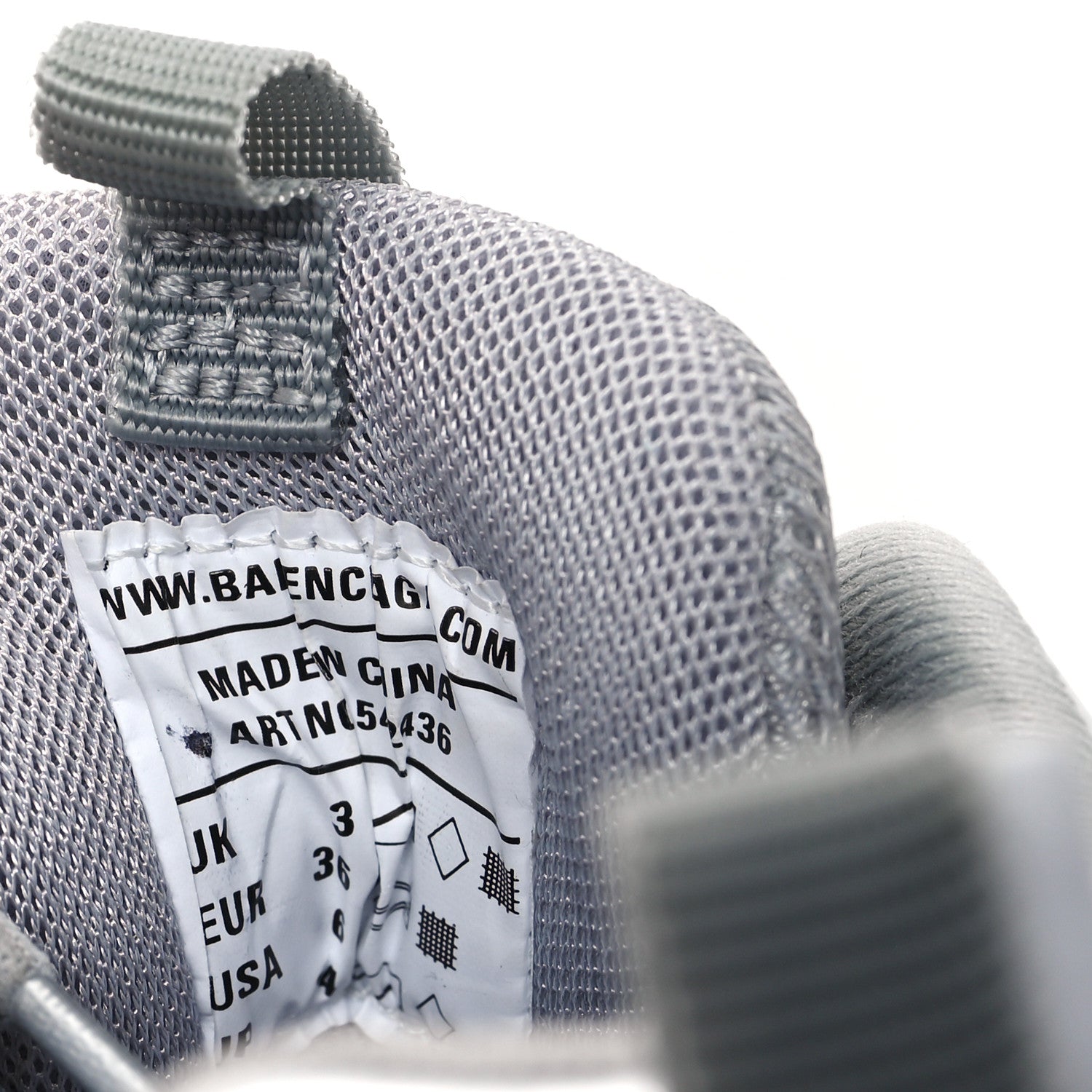 Balenciaga Metallic Calfskin Mesh Nylon Womens Track Sneakers 36 Silver 8 of 10