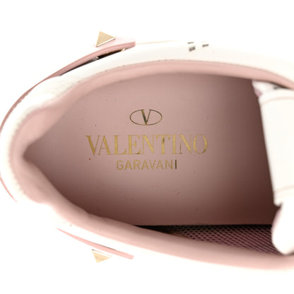 Valentino Garavani Calfskin Womens Backnet Sneakers 38.5 White Pink 7 of 9