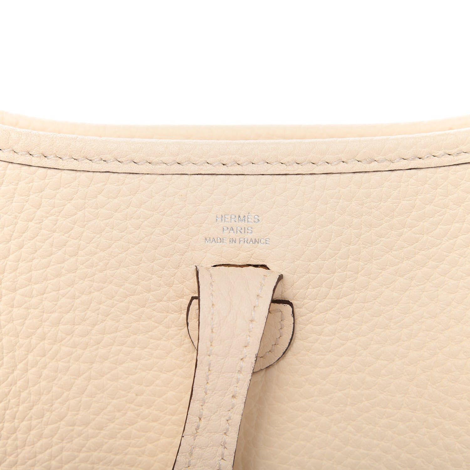 Hermes Taurillon Clemence Amazone Evelyne TPM Nata Craie 8 of 11