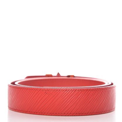 Louis Vuitton Epi 30mm LV Twist Belt 85 34 Coquelicot 3 of 11