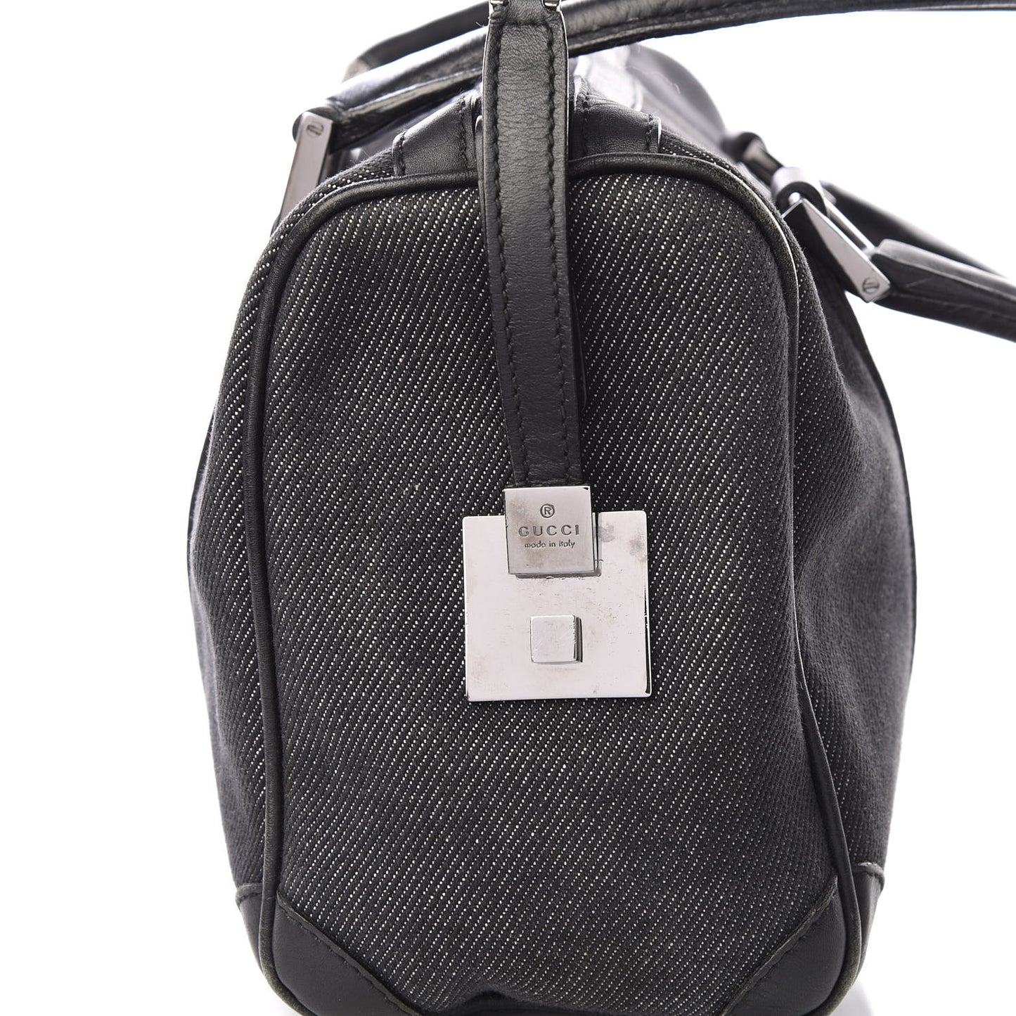 Denim Boston Bag Black