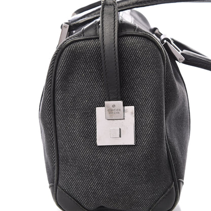 Gucci Denim Boston Bag Black 9 of 11