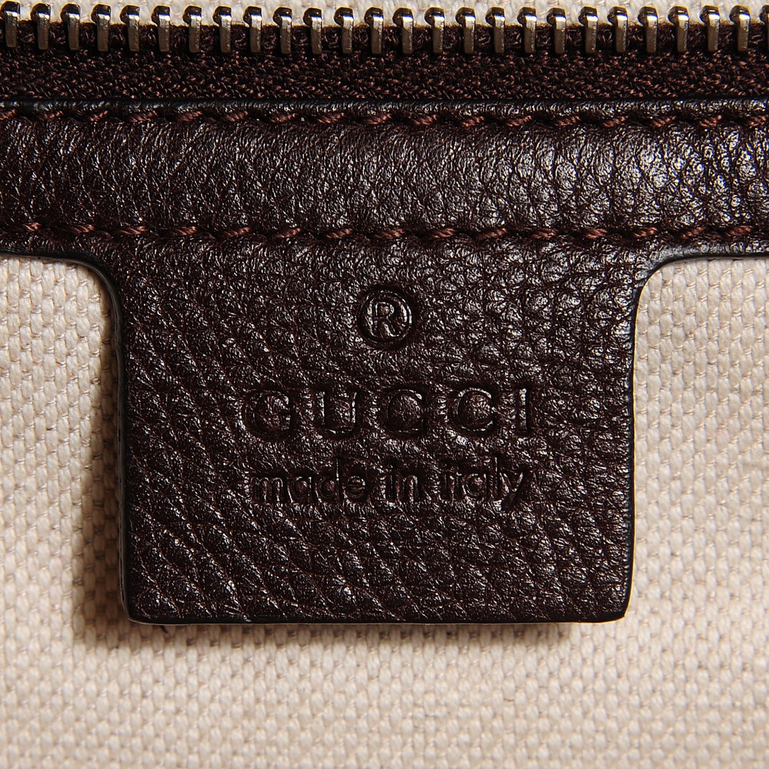 Gucci Monogram Medium New Bamboo Top Handle Bag Brown 6 of 7