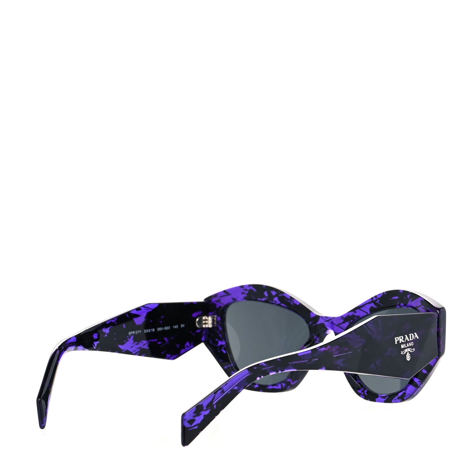 Prada Acetate Symbole Sunglasses SPR 07Y Purple 4 of 7