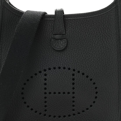 Hermes Taurillon Clemence Evelyne TPM Black 8 of 10