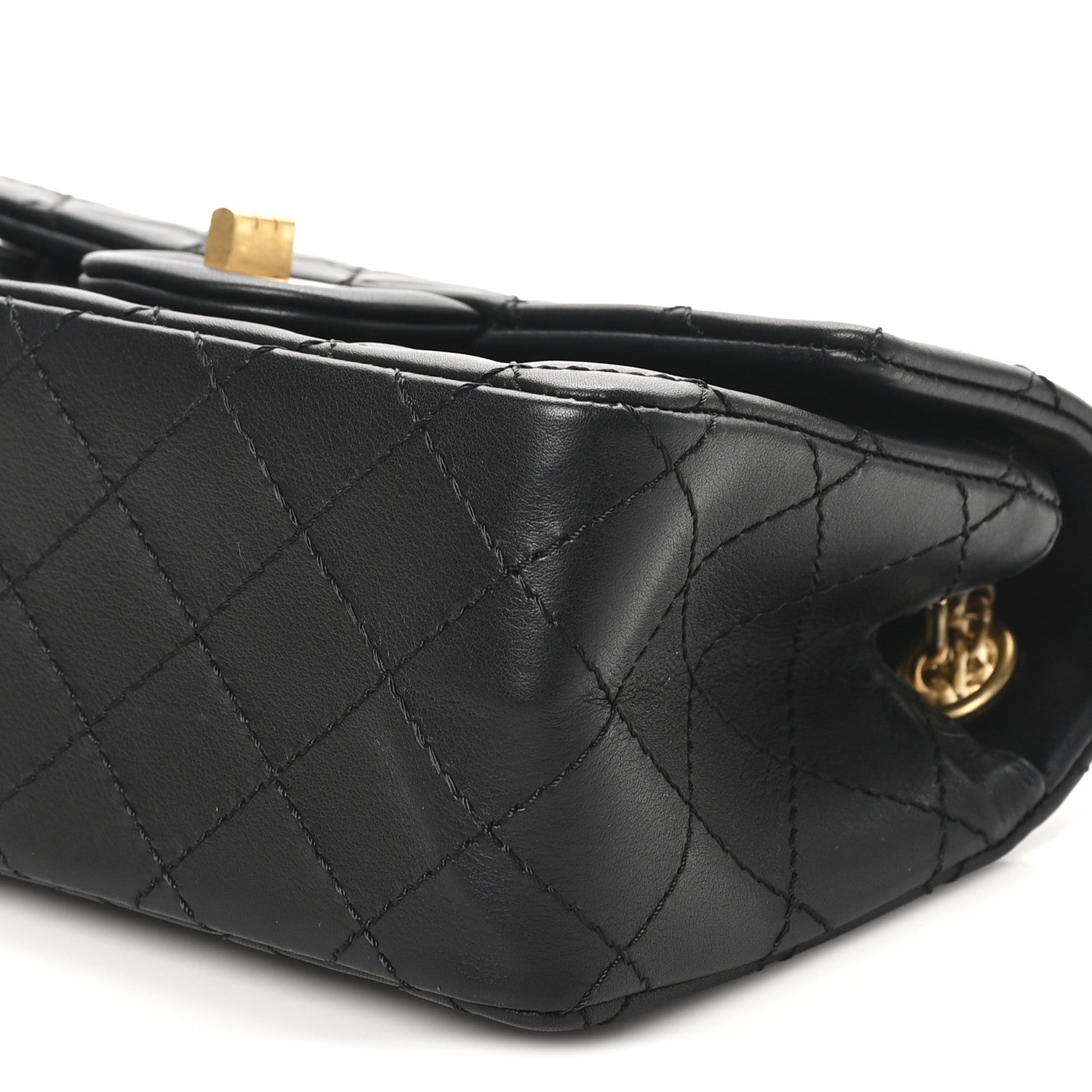Chanel Calfskin Quilted 2.55 Reissue Mini Flap Black 10 of 10