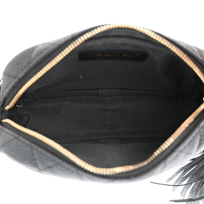 Chanel Iridescent Caviar Quilted Mini Coco Tassel Camera Case Black 5 of 10